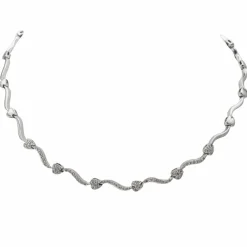 Collier Maille fantaisie Or blanc Diamant