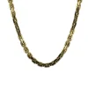 Collier maille fantaisie fermoir saphir