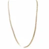 Collier maille fantaisie en or jaune
