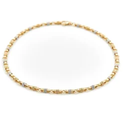 Collier Maille fantaisie Or jaune, Or blanc