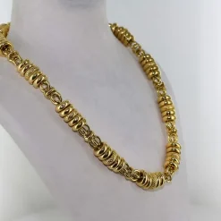 Collier maille fantaisie fermoir marin