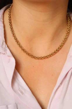 Collier Maille fantaisie Or jaune