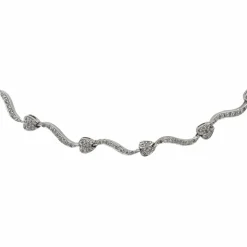 Collier Maille fantaisie Or blanc Diamant
