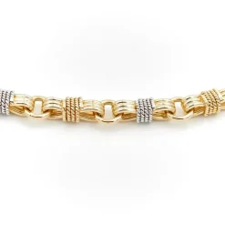 Collier Maille fantaisie Or jaune, Or blanc
