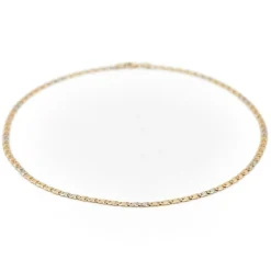 Collier Maille fantaisie Or jaune, Or blanc