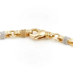 Collier Maille fantaisie Or jaune, Or blanc