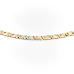 Collier Maille fantaisie Or jaune, Or blanc