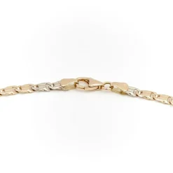Collier Maille fantaisie Or jaune, Or blanc