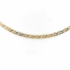 Collier Maille fantaisie Or jaune, Or blanc