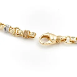 Collier Maille fantaisie Or jaune, Or blanc