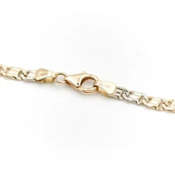 Collier Maille fantaisie Or jaune, Or blanc
