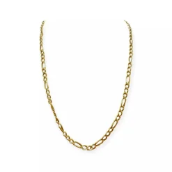 Collier maille figaro or jaune