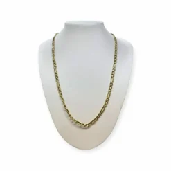 Collier maille figaro or jaune