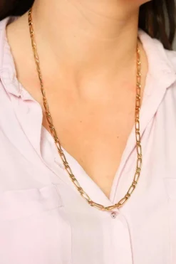 Collier Maille Figaro Or Rose
