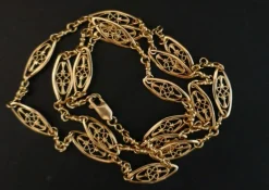 Collier Maille Filigrane en Or Jaune