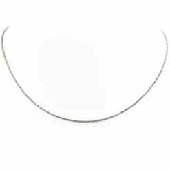 Collier Maille forçat Or blanc