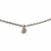Collier Maille forçat Or blanc Diamant