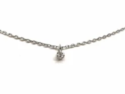 Collier Maille forçat Or blanc Diamant