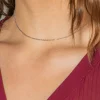 Collier Maille forçat Or blanc