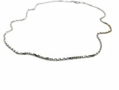 Collier Maille forçat Or blanc