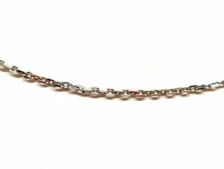 Collier Maille forçat Or blanc