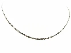Collier Maille forçat Or blanc
