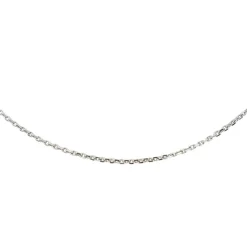 Collier Maille forçat Or blanc