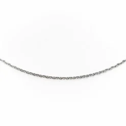 Collier Maille forçat Or blanc