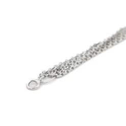 Collier Maille forçat Or blanc