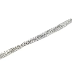 Collier Maille forçat Or blanc