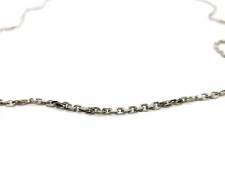 Collier Maille forçat Or blanc