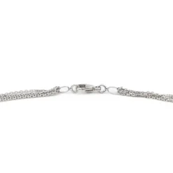 Collier Maille forçat Or blanc