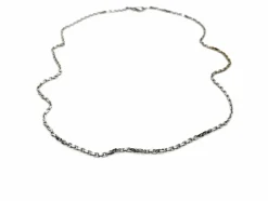 Collier Maille forçat Or blanc