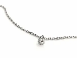 Collier Maille forçat Or blanc Diamant