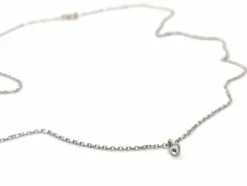 Collier Maille forçat Or blanc Diamant