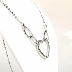 Collier maille forçat, or et diamants
