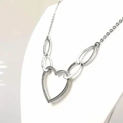 Collier maille forçat, or et diamants