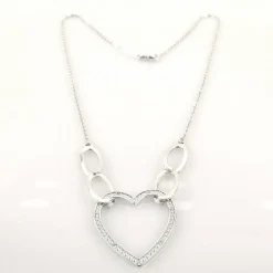 Collier maille forçat, or et diamants