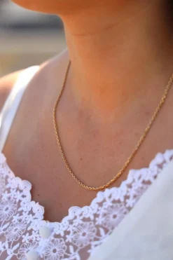 Collier Maille forçat Or jaune