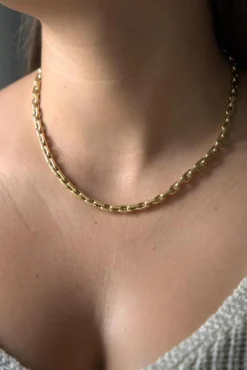 Collier Maille forçat Or jaune