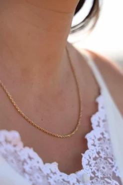 Collier Maille forçat Or jaune