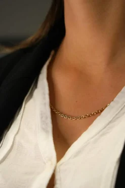 Collier Maille forçat Or jaune
