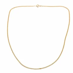 Collier maille Gourmette or jaune