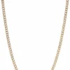 Collier maille gourmette or jaune