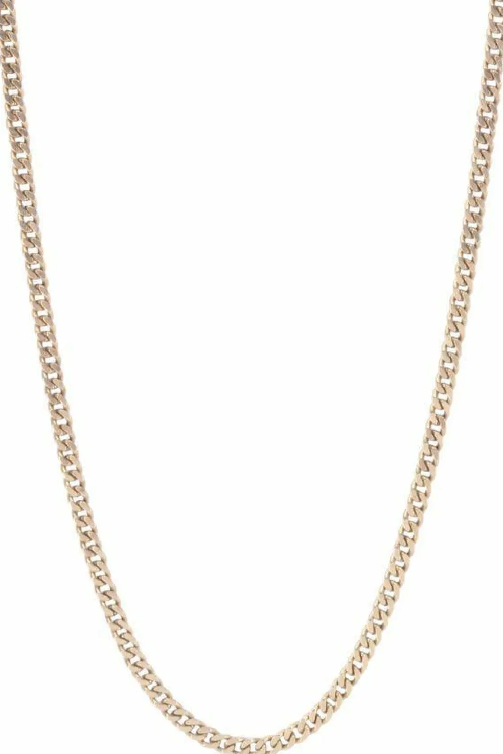 Collier maille gourmette or jaune