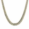 Collier maille gourmette en or jaune d'occasion
