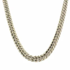Collier maille gourmette en or jaune d'occasion