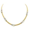 Collier Maille gourmette Or jaune Diamant