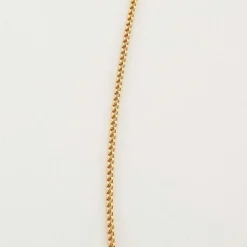 Collier maille Gourmette or jaune
