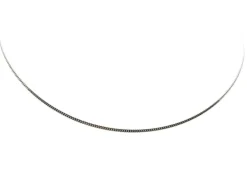 Collier Maille gourmette Or blanc